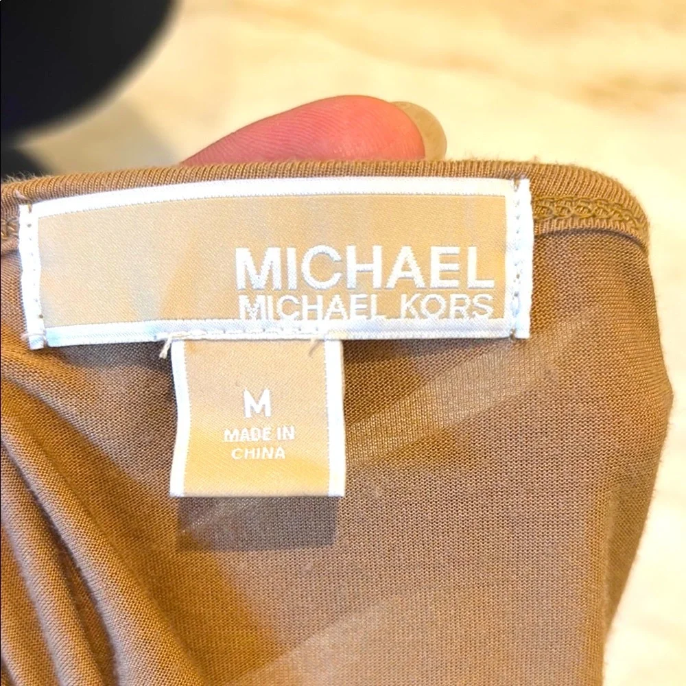 Michael Kors NWOT Shimmering Bronze Sequin Blouse, formal & casual, size medium - Picture 4 of 7